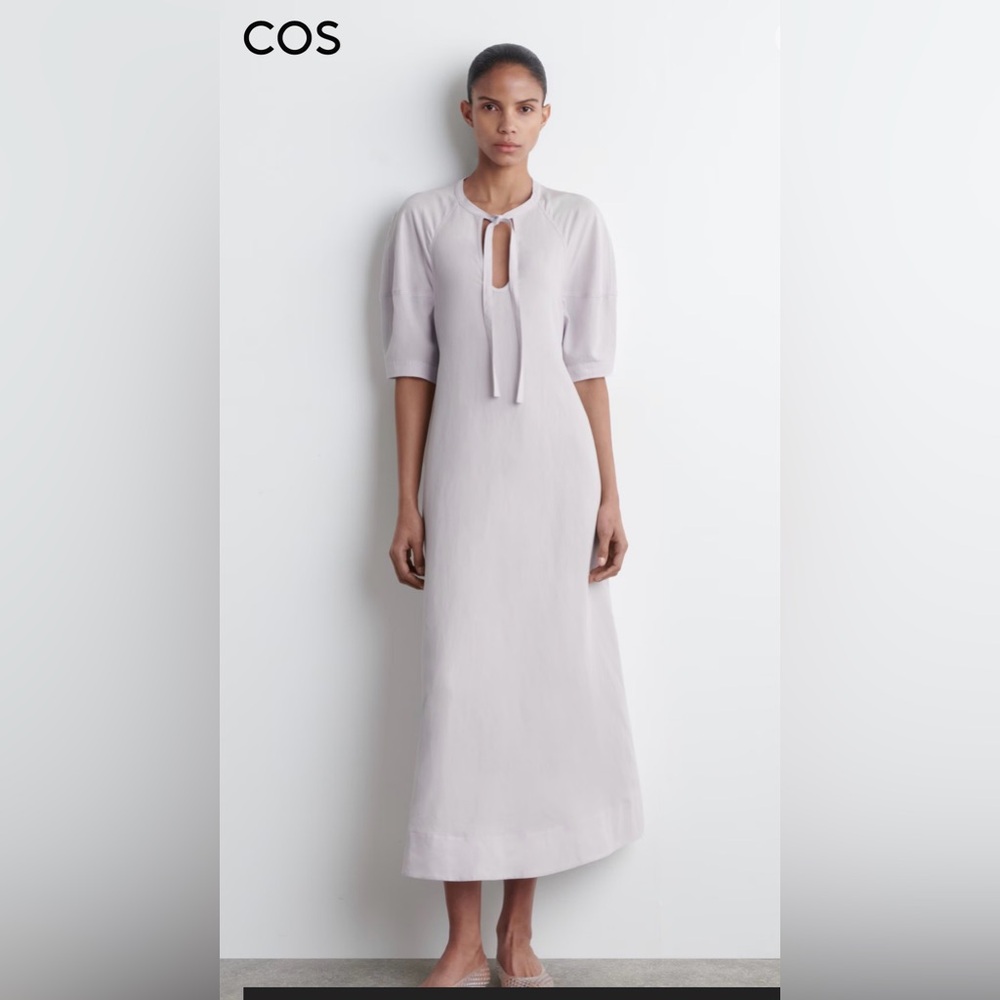 COS Tie-Detail Midi Dress Size 2